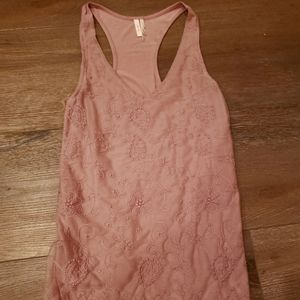 Mauve Detailed Tank Top (XS)